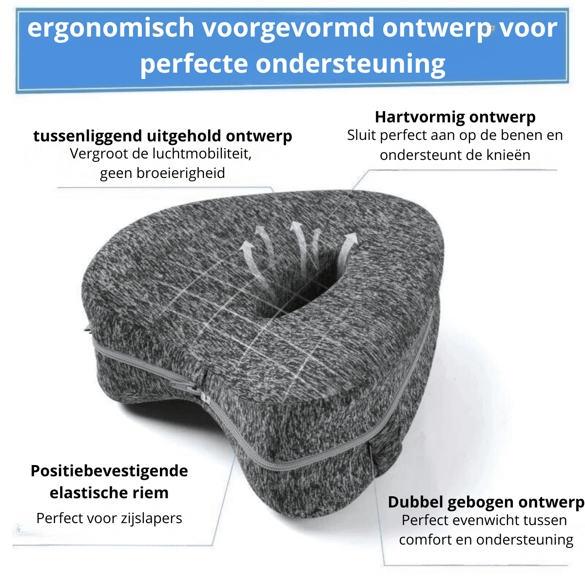 Hip Pillow Vermindert heup en rugklachten - 1 +1 GRATIS