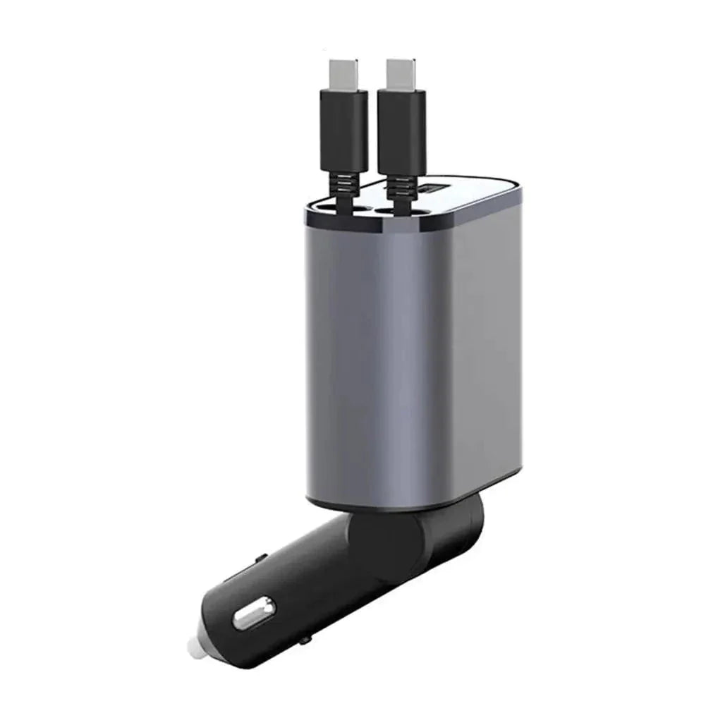 ChargeHub 4-in-1 Auto Oplaadstation - Opladen gemaximaliseerd, ruimte geminimaliseerd.