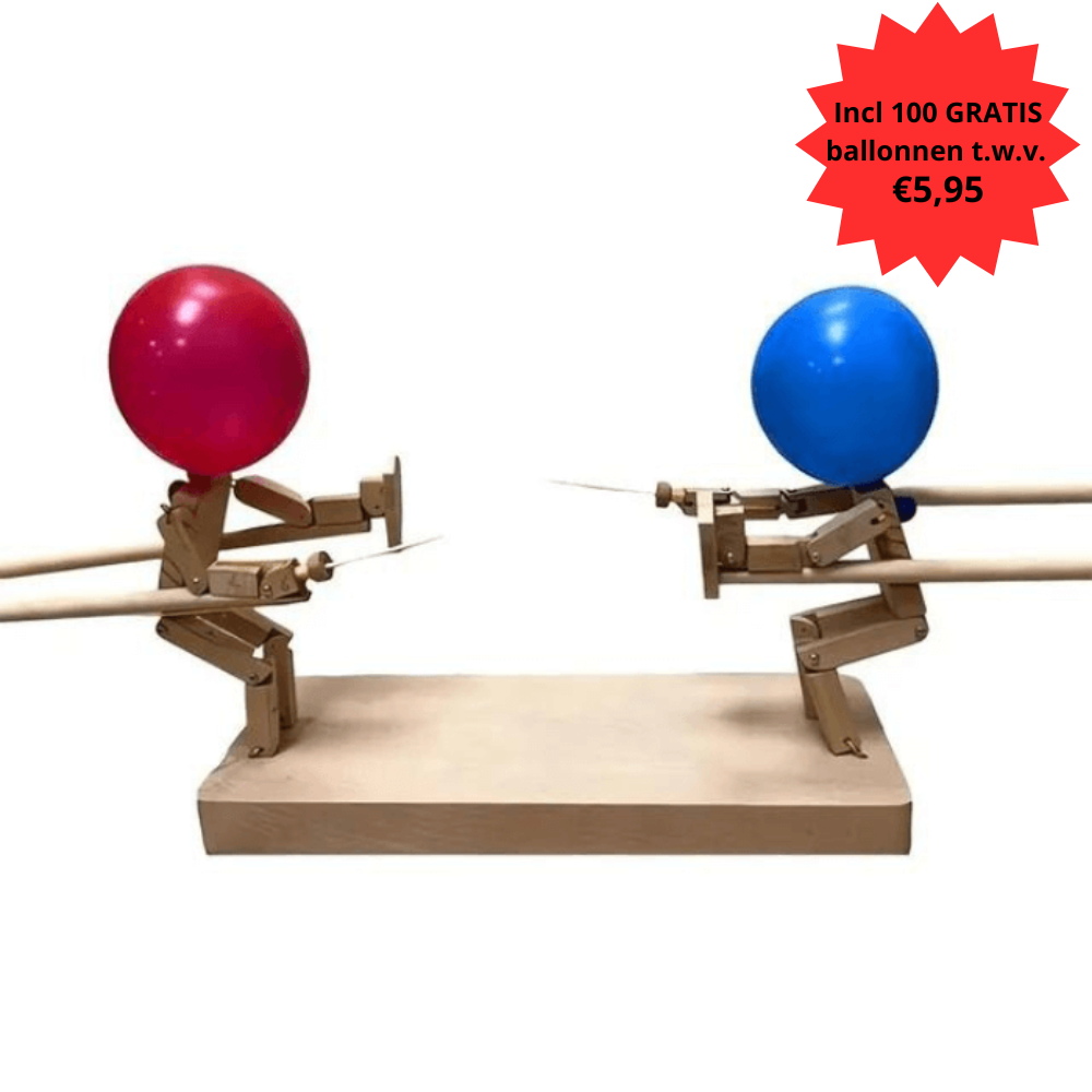 Houten Hekwerkpoppen | Incl 100 GRATIS ballonnen t.w.v. €5,95
